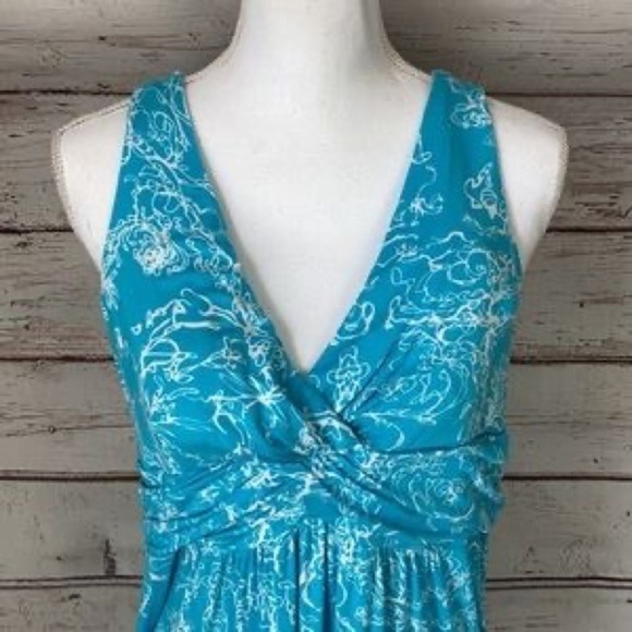 Soft Surroundings Turquoise Soft Jersey Maxi Dress. Size Small. - Picture 3 of 13